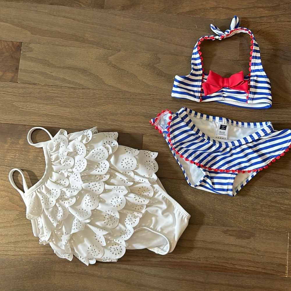 2 for $16 - swimsuits for baby girl 6-12 months size